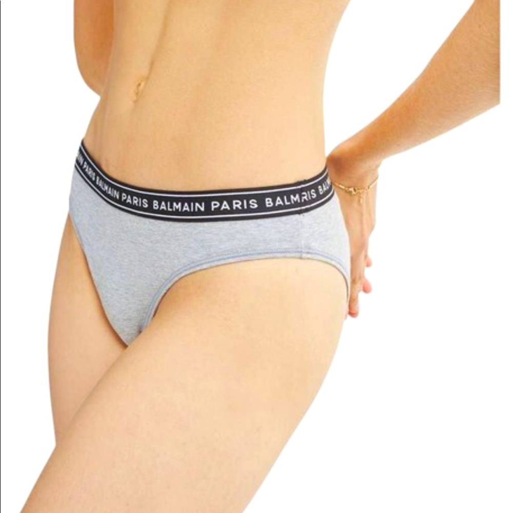 Balmain Logo Grey Underwear Brief
